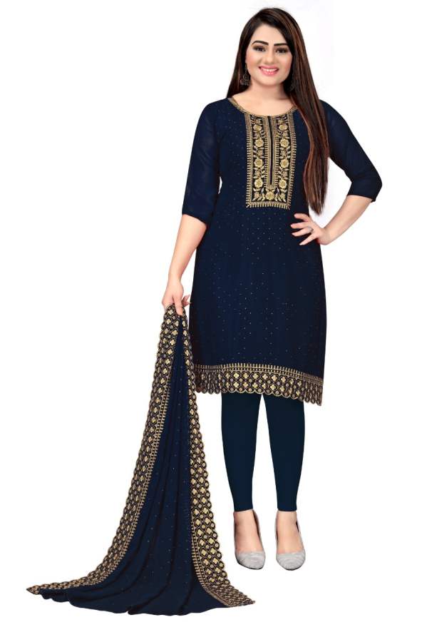 Gng 41075 Stylish Fancy Festive Wear Georgette Work Dress Material Collection